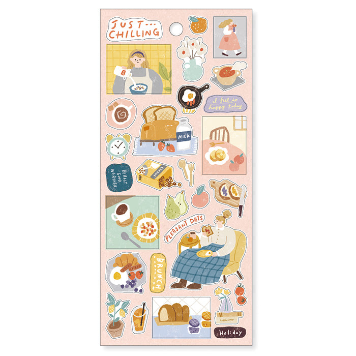 Brunch is Ready! Just Chilling Series Sticker Sheet · Mind Wave