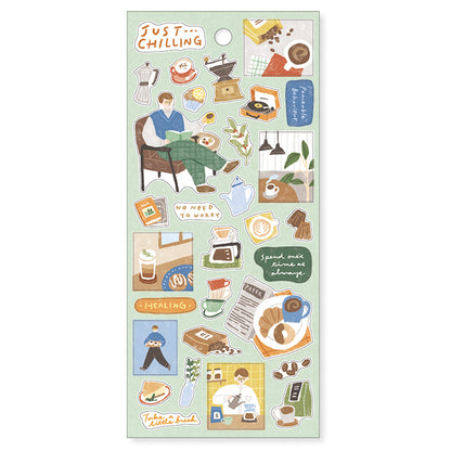 I Made Coffee! Just Chilling Series Sticker Sheet · Mind Wave