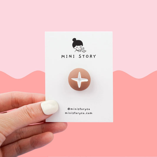 Shiitake Mushroom Pin · Mini Story Co