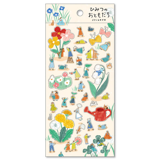 Flower Picking Secret Friend Series Sticker Sheet · Mind Wave