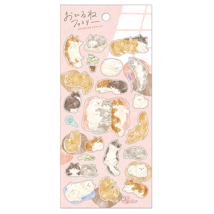 Nekozaki Nap Family Series Sticker Sheet · Mind Wave