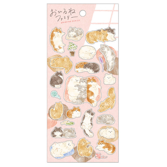 Nekozaki Nap Family Series Sticker Sheet · Mind Wave