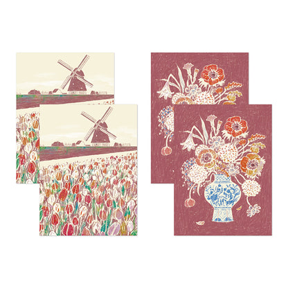 Dark Red Decoration Sticker Set · Midori