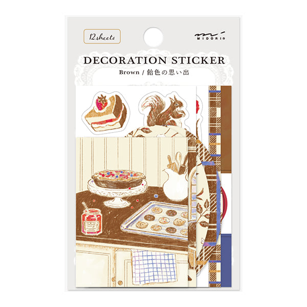 Brown Decoration Sticker Set · Midori