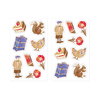 Brown Decoration Sticker Set · Midori