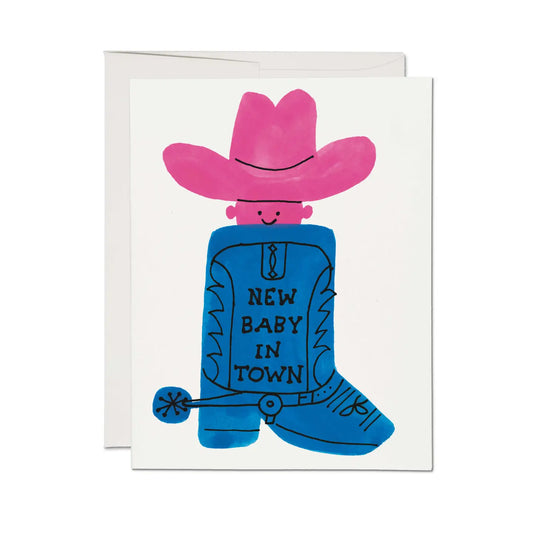 Boot Baby Card · Red Cap Cards