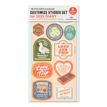 2025 TRAVELER'S Diary Sticker Set