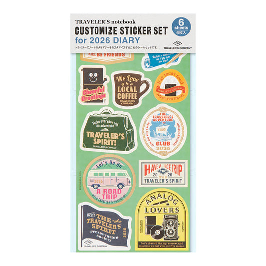2026 TRAVELER'S Diary Sticker Set