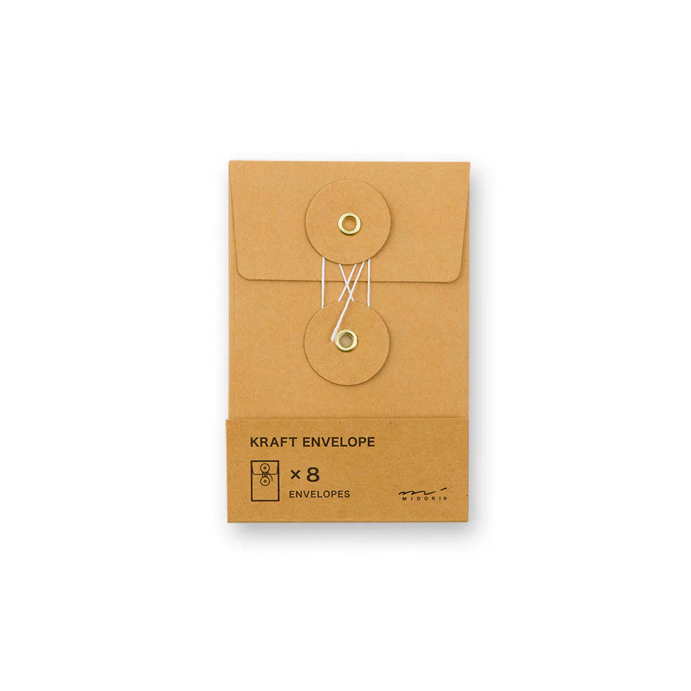 TRC Small Orange Kraft Envelopes《Set of 8》