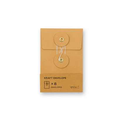 TRC Small Orange Kraft Envelopes《Set of 8》