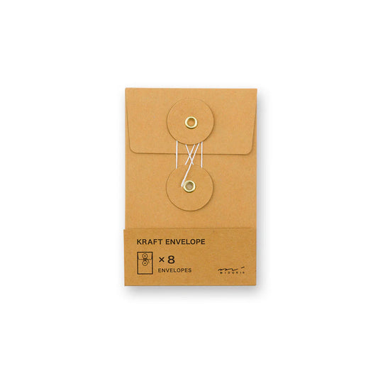 TRC Small Orange Kraft Envelopes《Set of 8》