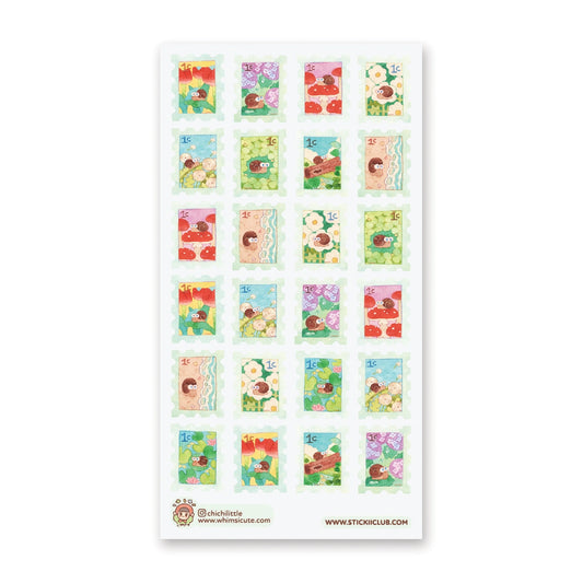 Snail Mail Stamps Sticker Sheet · STICKII