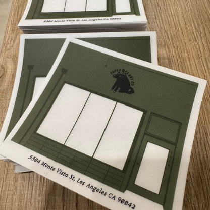 Highland Park Shop Clear Sticker · Paper Plant Co