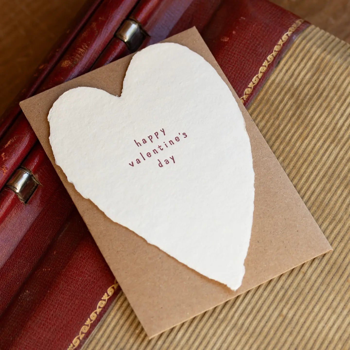 Valentine's Day Heart Letterpress Card /  Single · Oblation Papers & Press