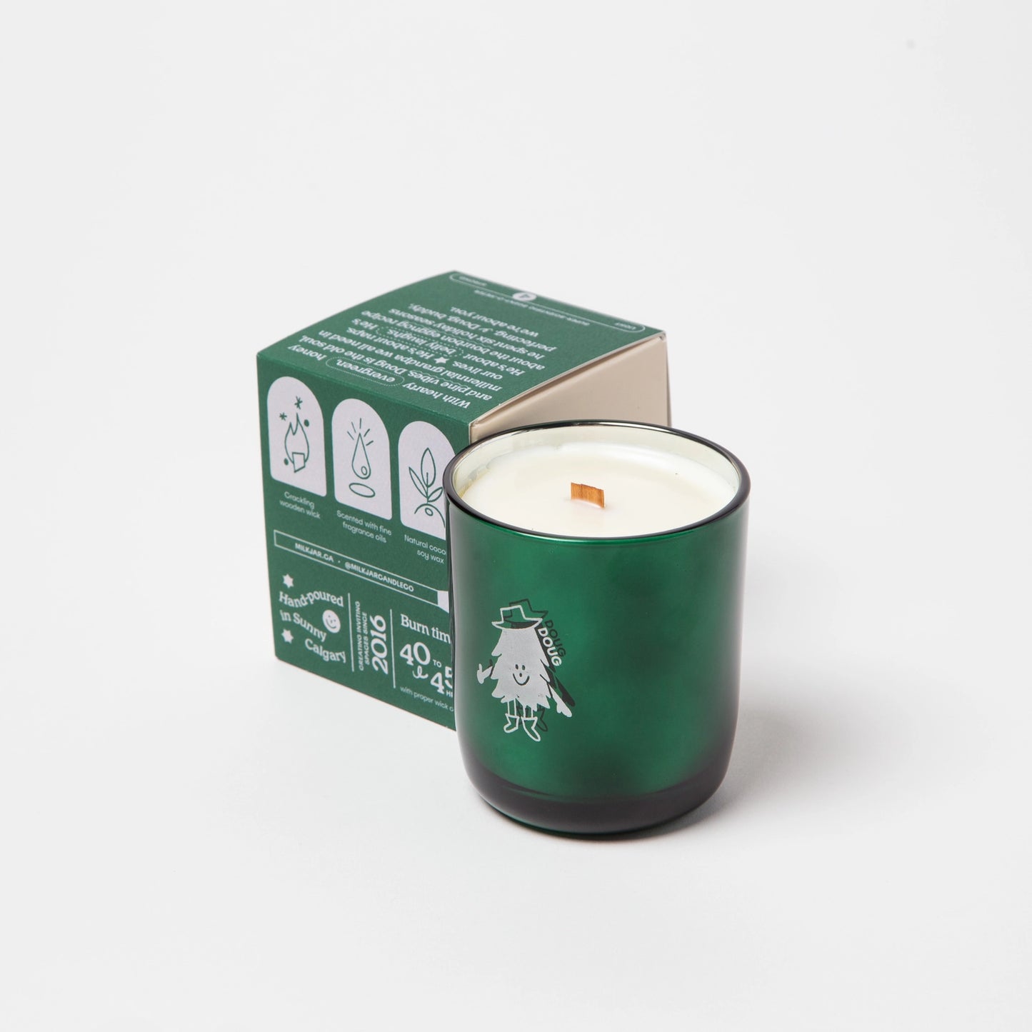 Doug - Evergreen, Bourbon & Musk Coconut Soy Candle · Milk Jar Candle Co.