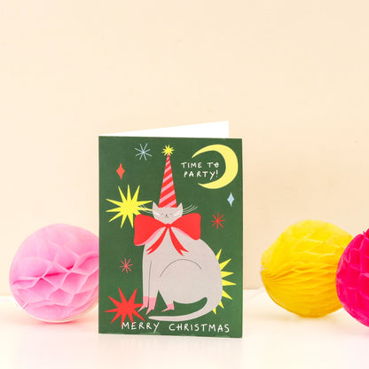 Time To Party Christmas Card · Little Black Cat Illustrated Goods