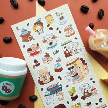 Furry Friends’ Cafe Sticker Sheet · STICKII