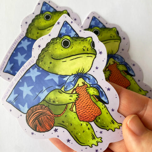 Frog Wizard Sticker · Marika Paz Illustration