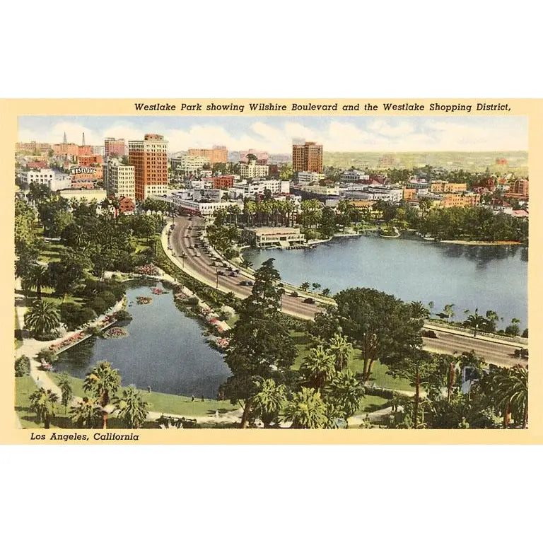 Westlake Park · Vintage Image Postcard