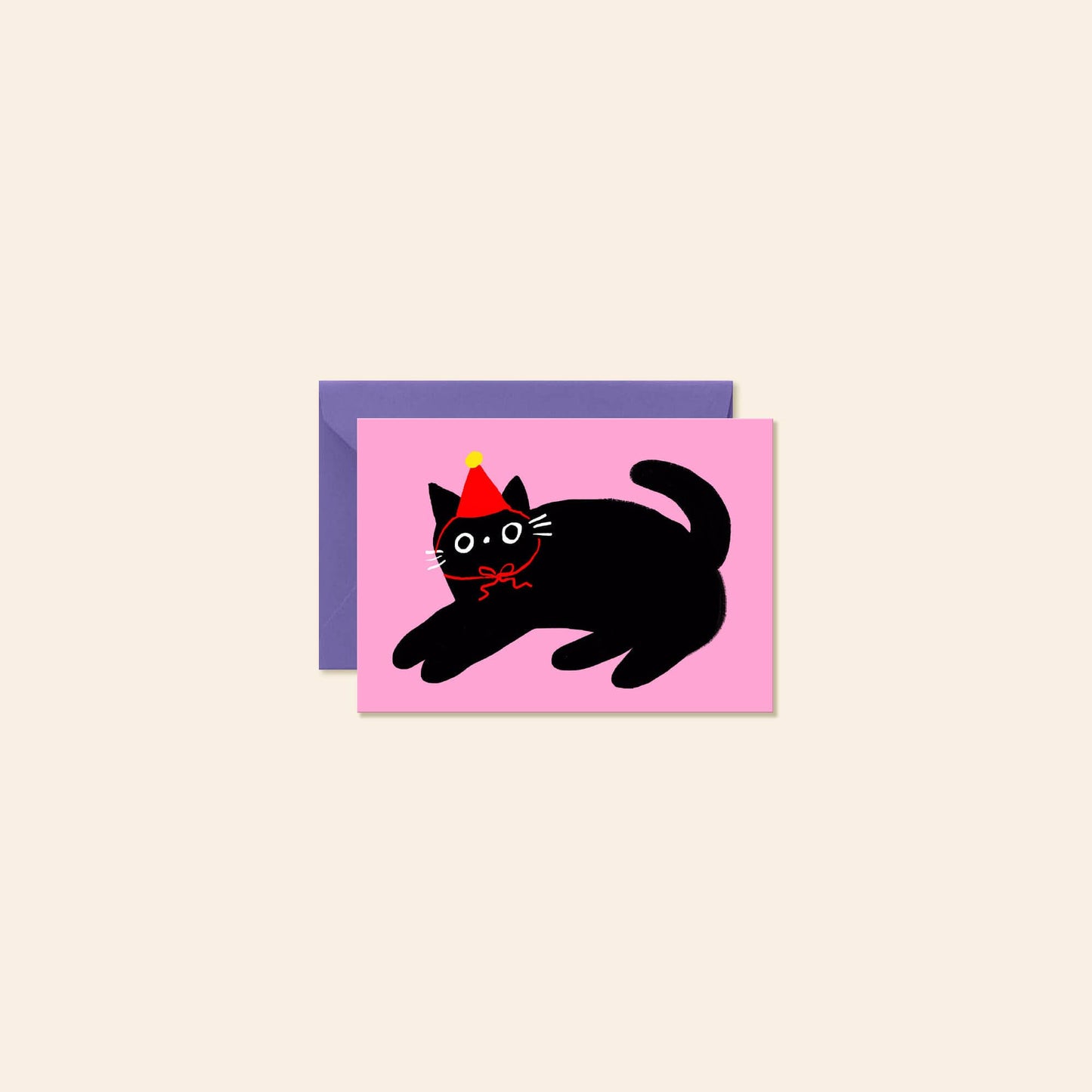 Party Cat Mini Note Card · Karen Schipper