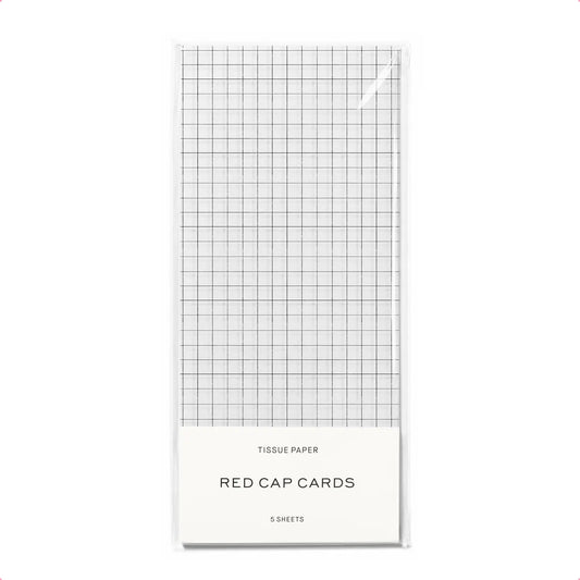 Grid Tissue Paper · Red Cap Cards