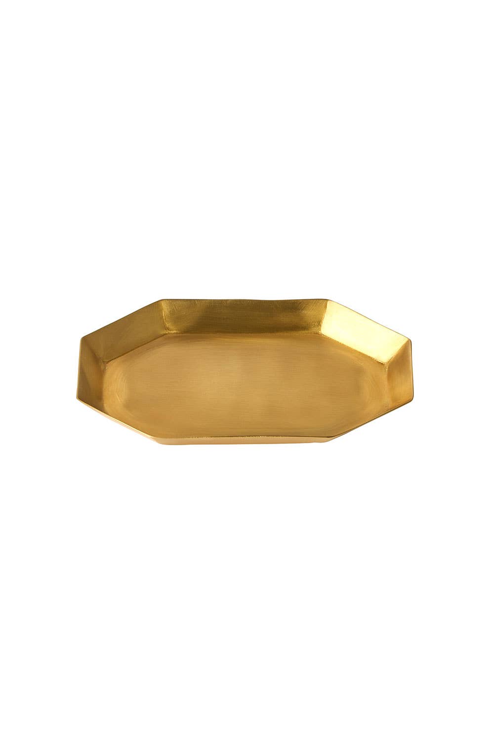 Small Brass Long Octagonal Plate · Fog Linen Work