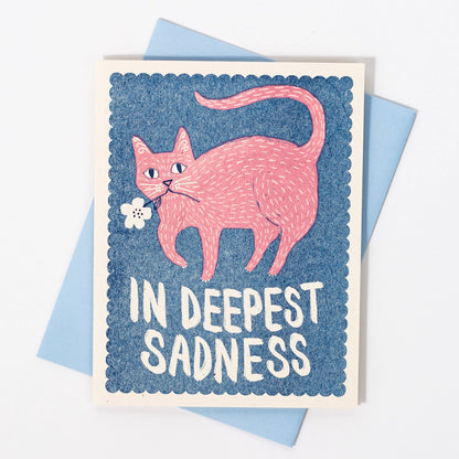 In Deepest Sadness Risograph Card · Bromstad Printing Co.