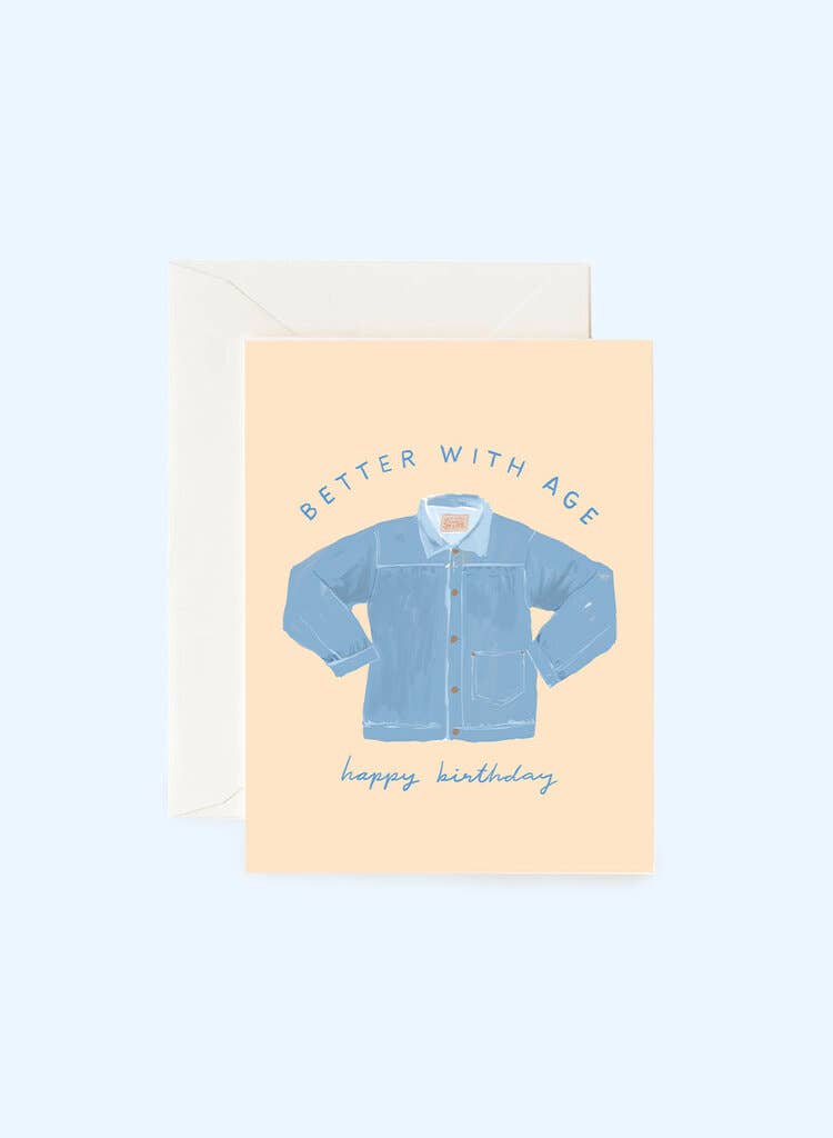 Denim Birthday Card · Karen Schipper
