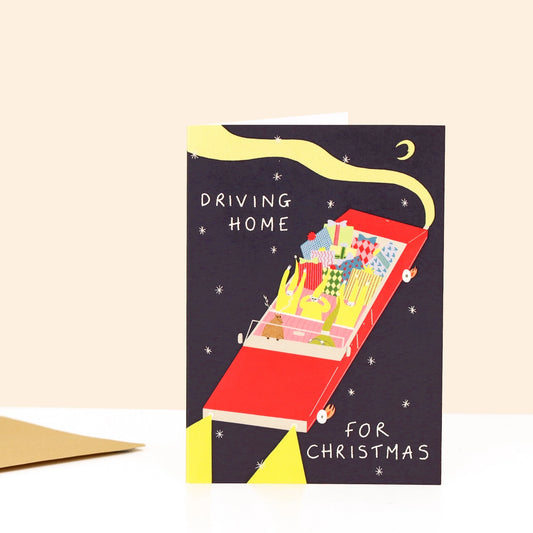 Driving Home For Christmas Card · Little Black Cat Illustrated Goods