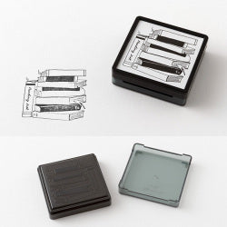 Reading List Pre-Inked Paintable Stamp · Midori