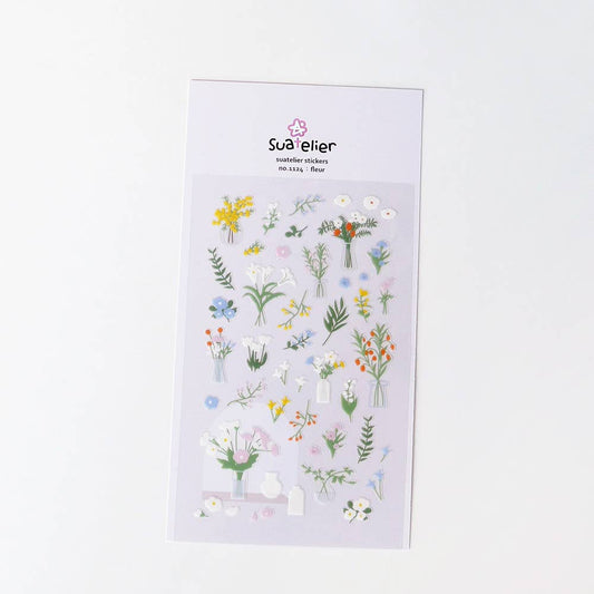 Fleur Sticker Sheet · Suatelier Design