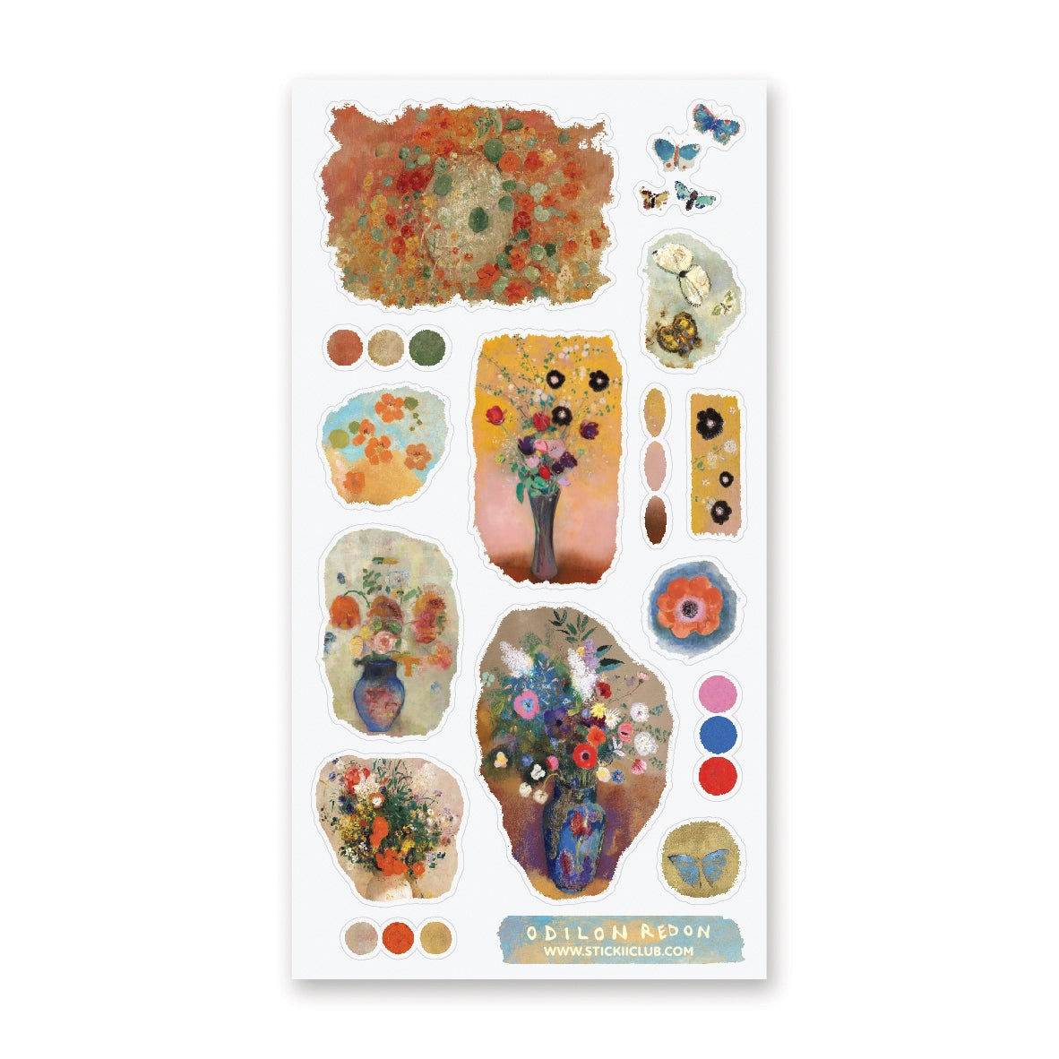 Redon's Bouquets Sticker Sheet