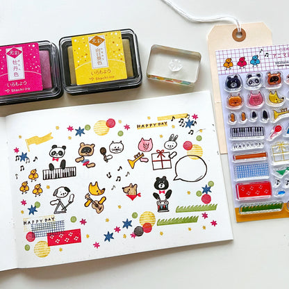 963hanko x Sakuralala Animal Band Clear Stamps · Sakuralala