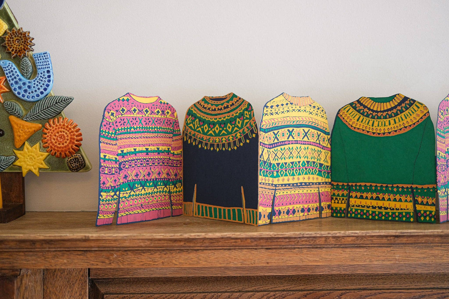 Fairisle Sweaters Concertina Garland · East End Press