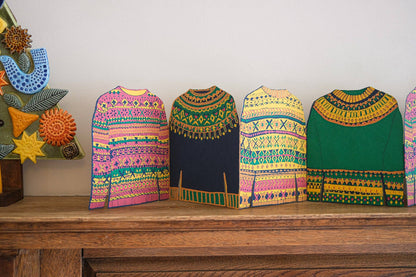 Fairisle Sweaters Concertina Garland · East End Press