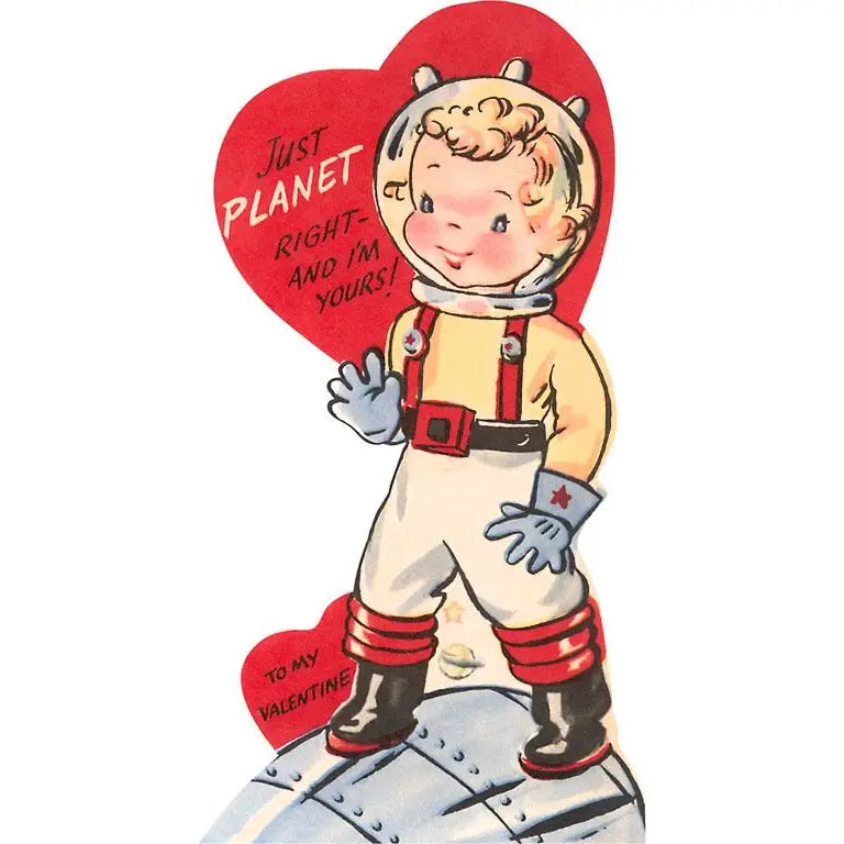 Boy Astronaut Valentine Card · Found Image Press