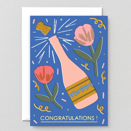 Champagne Congrats Card · Wrap