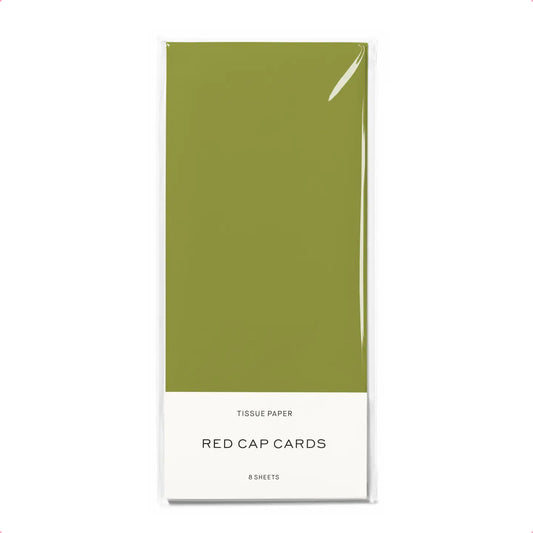 Chartreuse Tissue Paper · Red Cap Cards