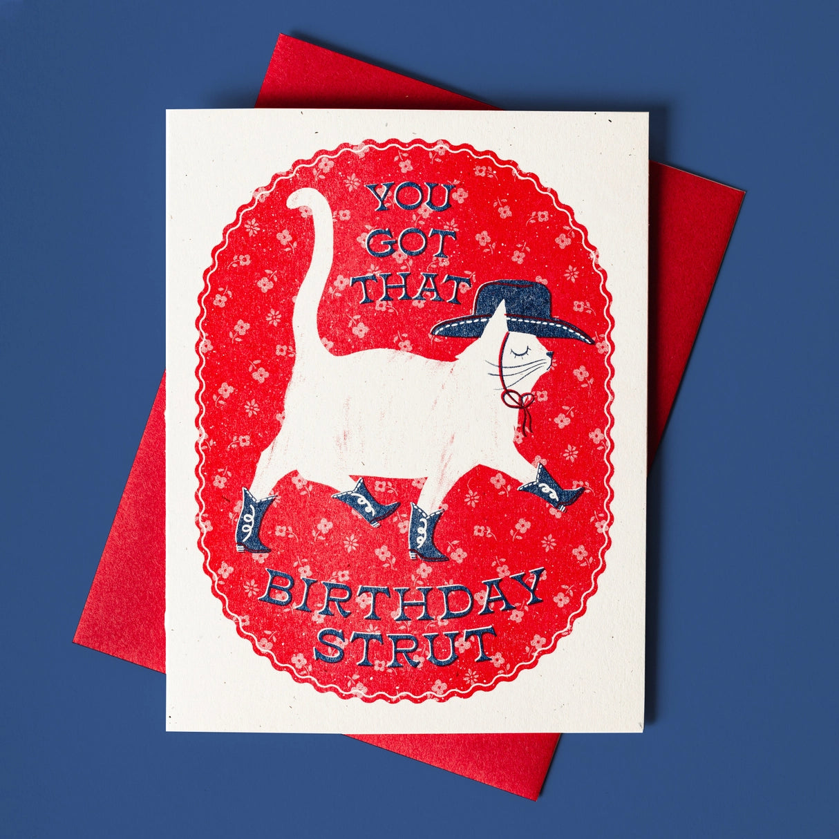Birthday Strut Risograph Card · Bromstad Printing Co.