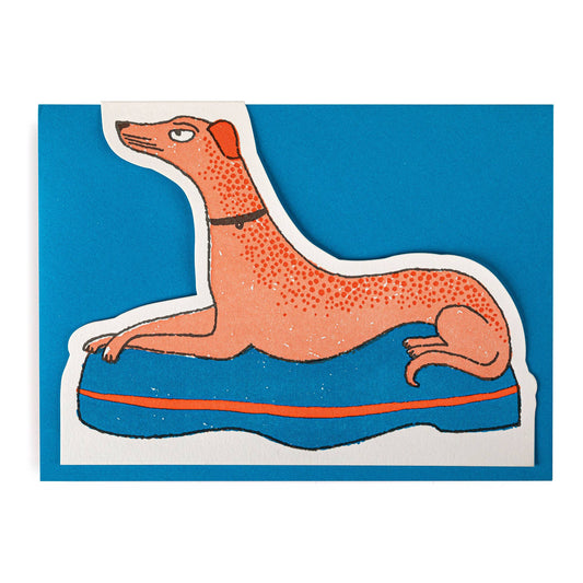 Crossed Paw Dog Cut-Out Greeting Card · Archivist Gallery