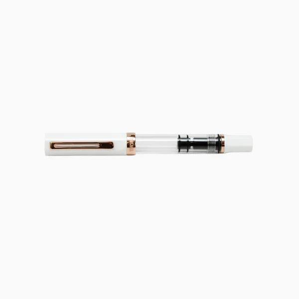 TWSBI ECO White Rose Gold Fountain Pen · Fine