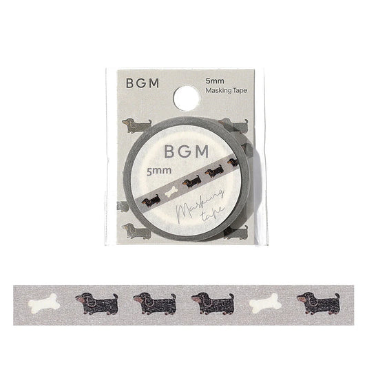Dachshund  Washi Tape · BGM
