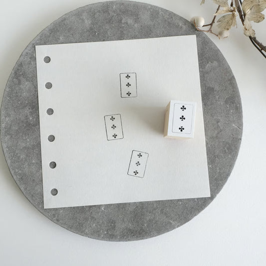 Clover 3 Rubber Stamp · Yohaku