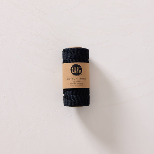 Black Cotton Baker's Twine · Knot & Bow