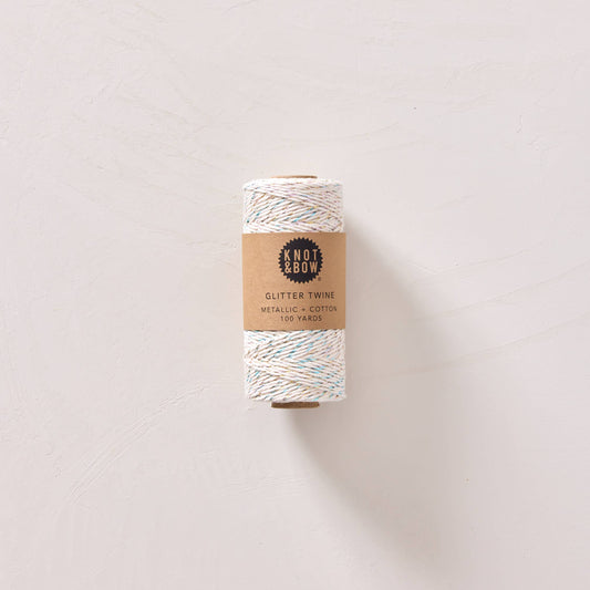 Prism Natural Glitter Twine · Knot & Bow