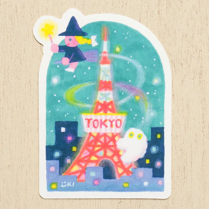 sticker stickers tokyo japan witch magic stars night sky ki japanese