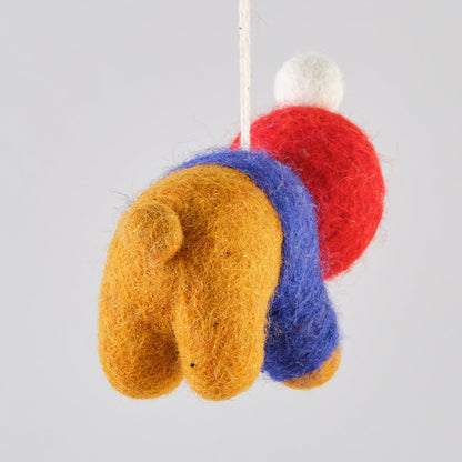 'Ronnie' Hanging Cat Felt Ornament · Wrap