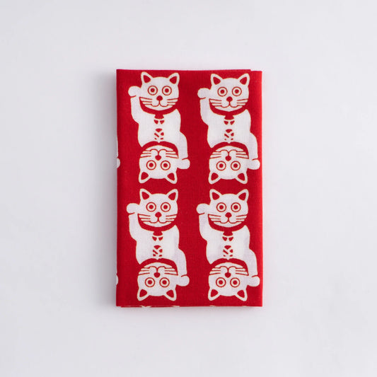 Lucky Cat - Tenugui towel / Kamawanu
