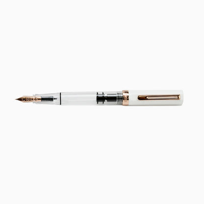 TWSBI ECO White Rose Gold Fountain Pen · Fine