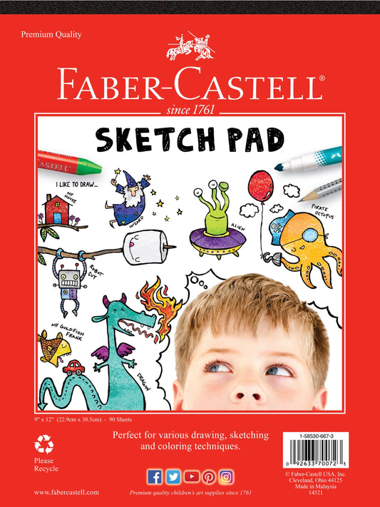 Sketch Pad For Drawing 9" X 12" · Faber-Castell